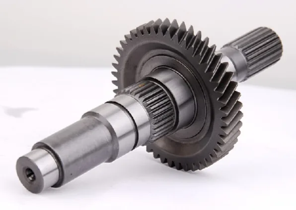 Hardened transmission gear shaft, ground finish
